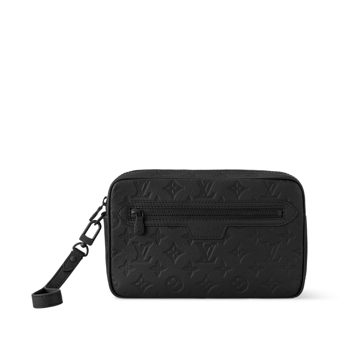 Pochette Kasai Monogram Shadow Leather - Men Small Leather Goods